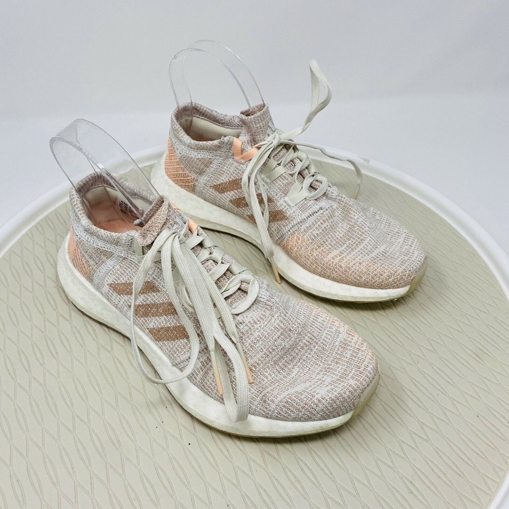 Adidas Women Pure Boost Go Running Shoes Women 6.5 Light Pink Sneakers G54519